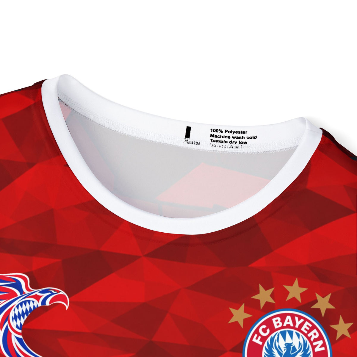 Lewandowski #9 Red Mosaic Soccer Jersey