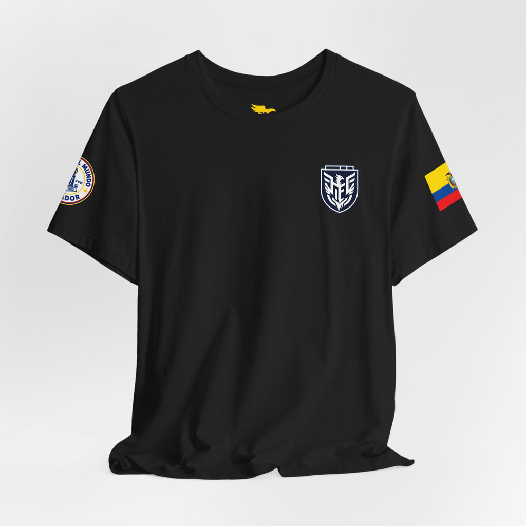 Custom Ecuador Flag Crest Jersey T-Shirt