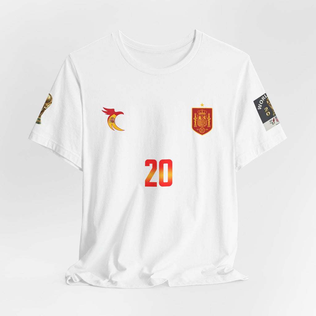 PEDRI 20 Soccer Jersey T-Shirt | Spain Football Name Number Tee