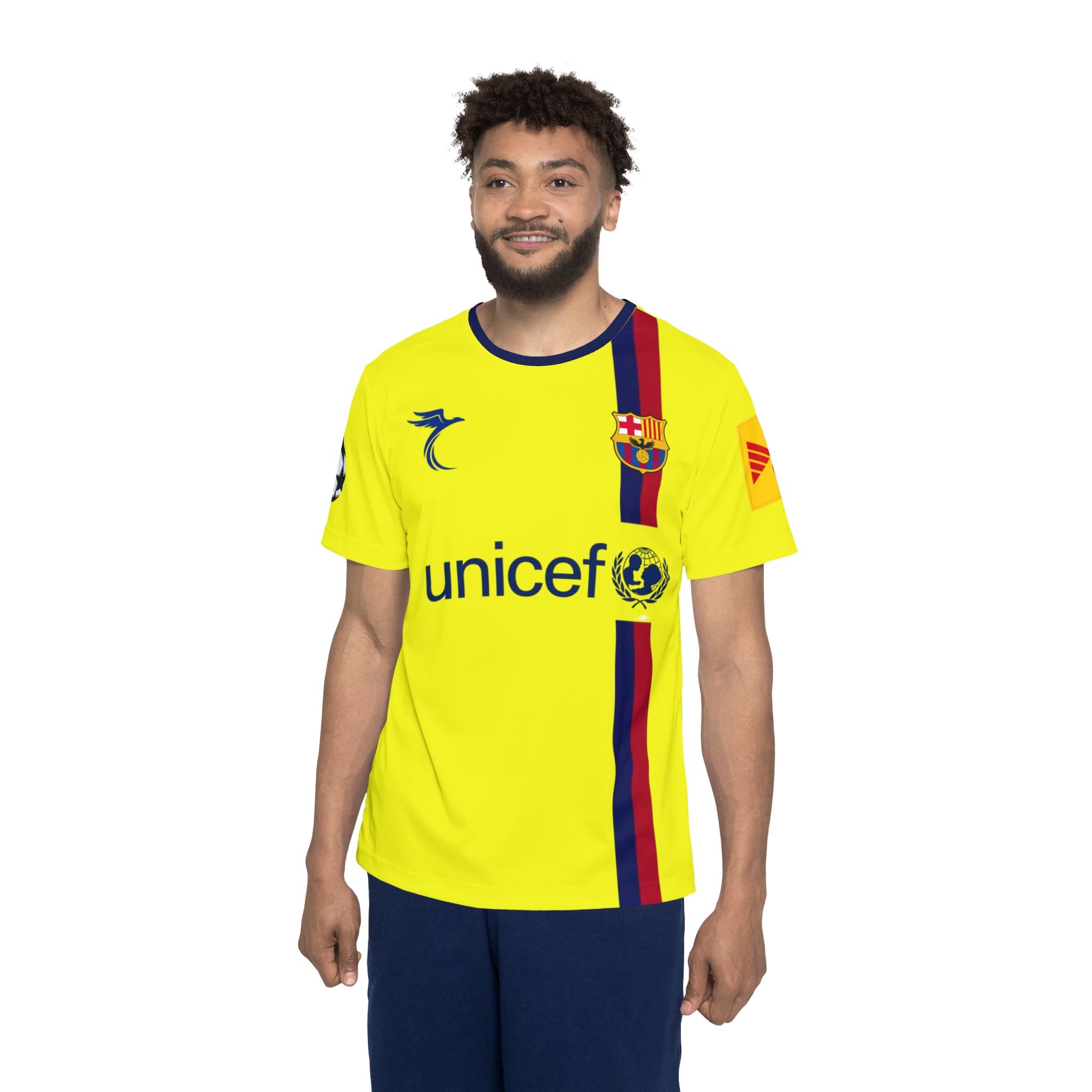 2009 Semi Finals A. Iniesta #8 Football Jersey — UNICEF Barcelona Replica