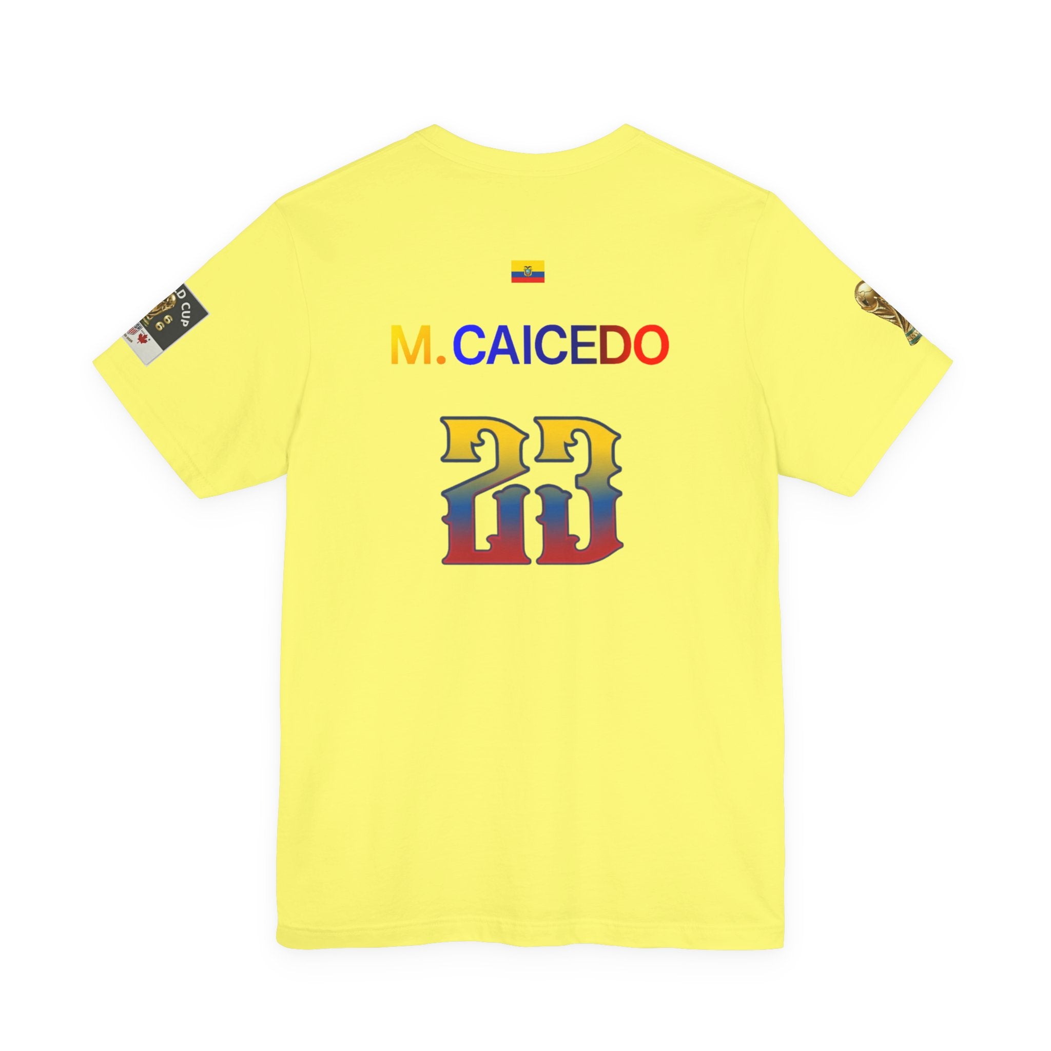 Caicedo Ecuador Soccer Jersey T‑Shirt — Custom Name & Number (23)
