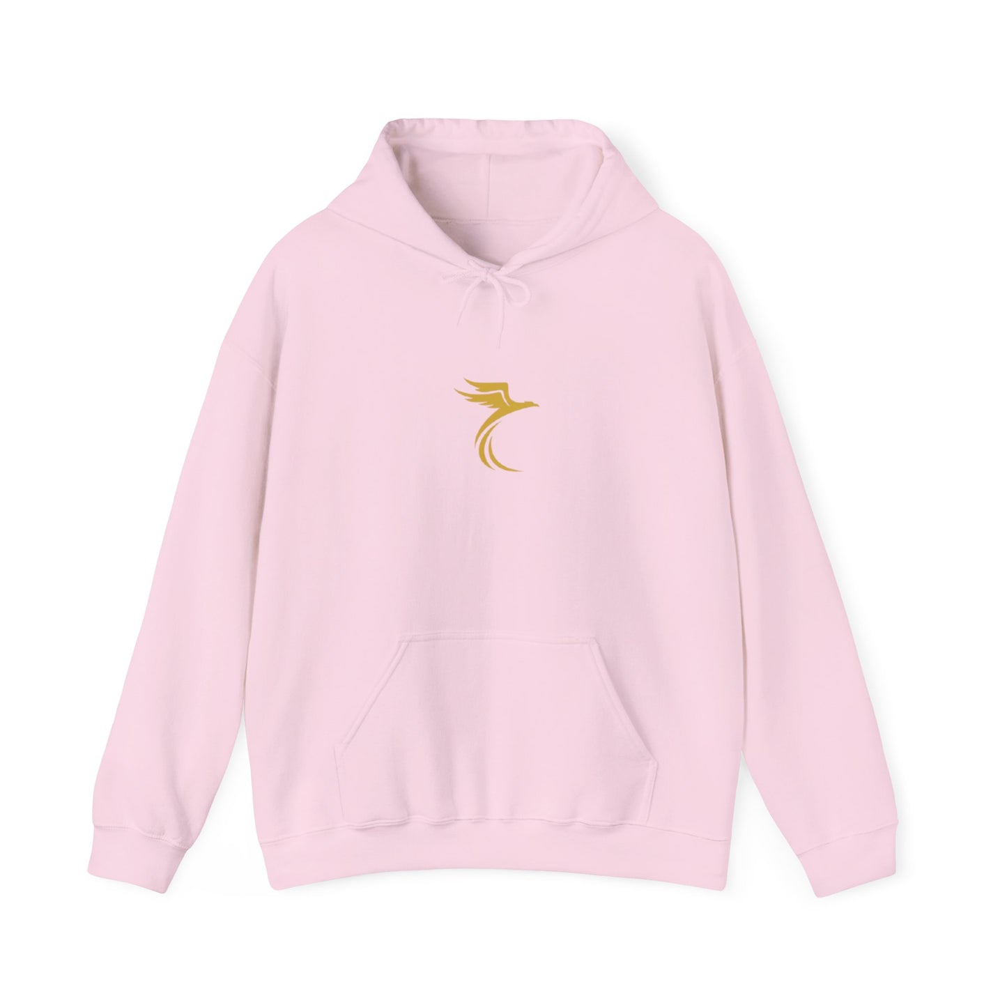Rise Beyond Limits hoodie | Minimal gold crescent logo sweatshirt
