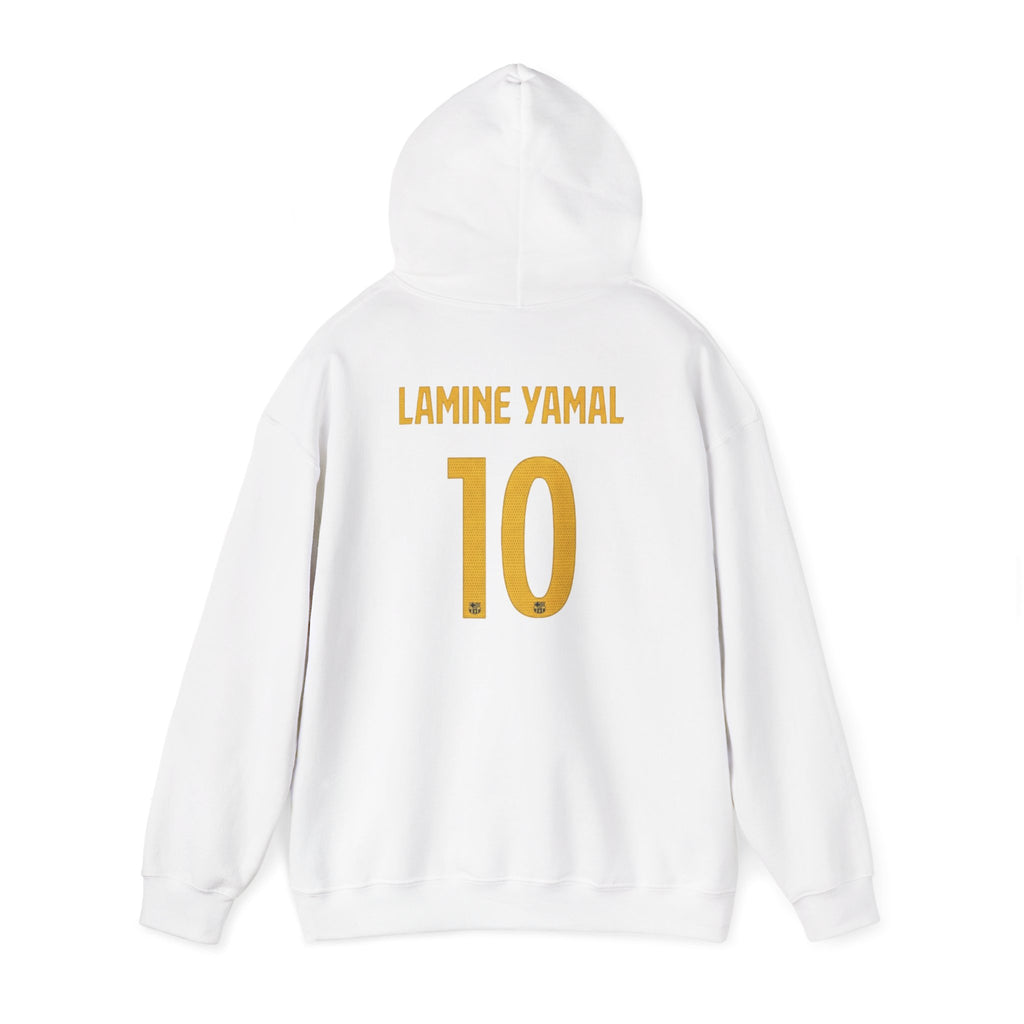 Hoodie — FC Barcelona Style '10' Lamine  Yamal Back Number