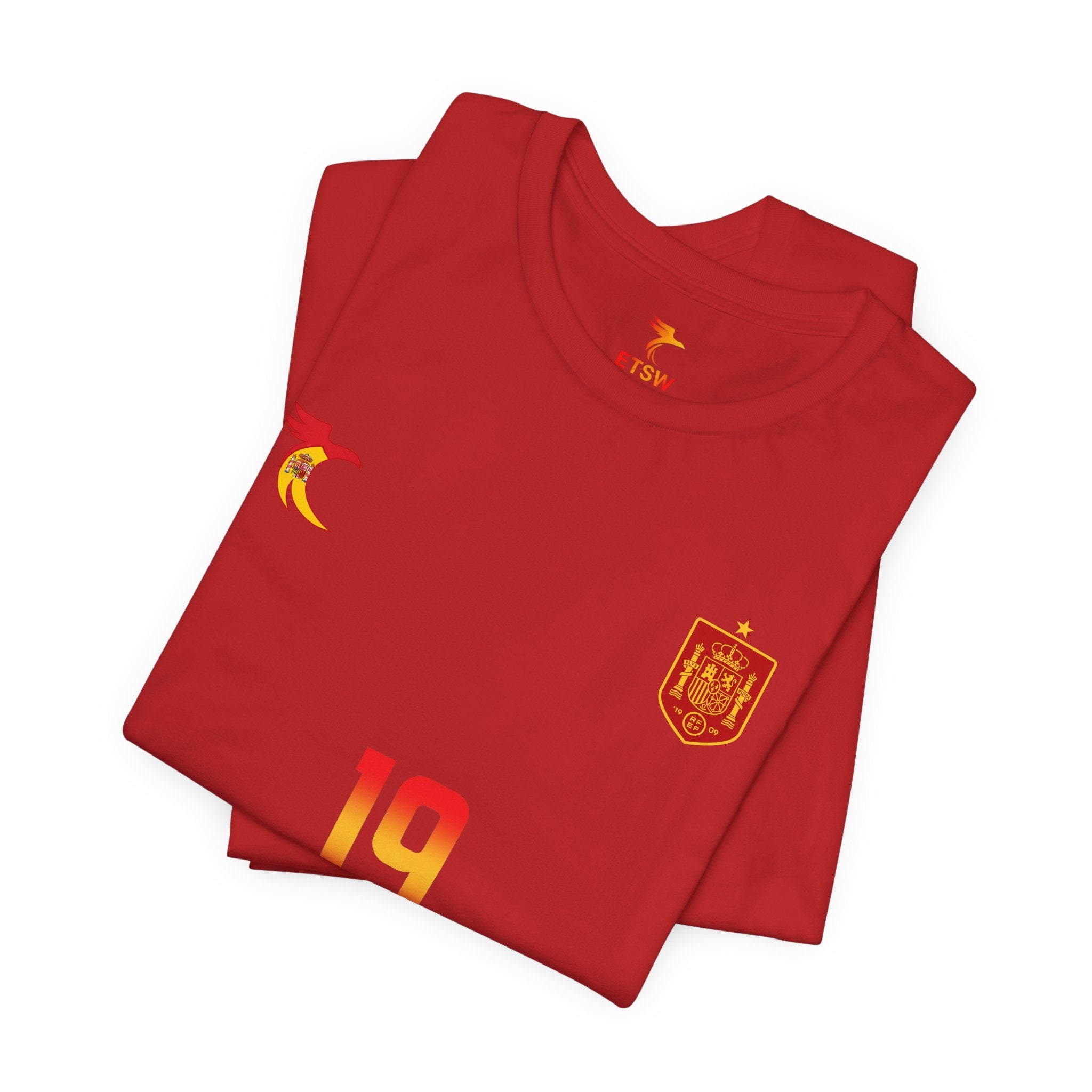 Lamine Yamal #19 World Cup Jersey Tee — Spain Football Fan Shirt
