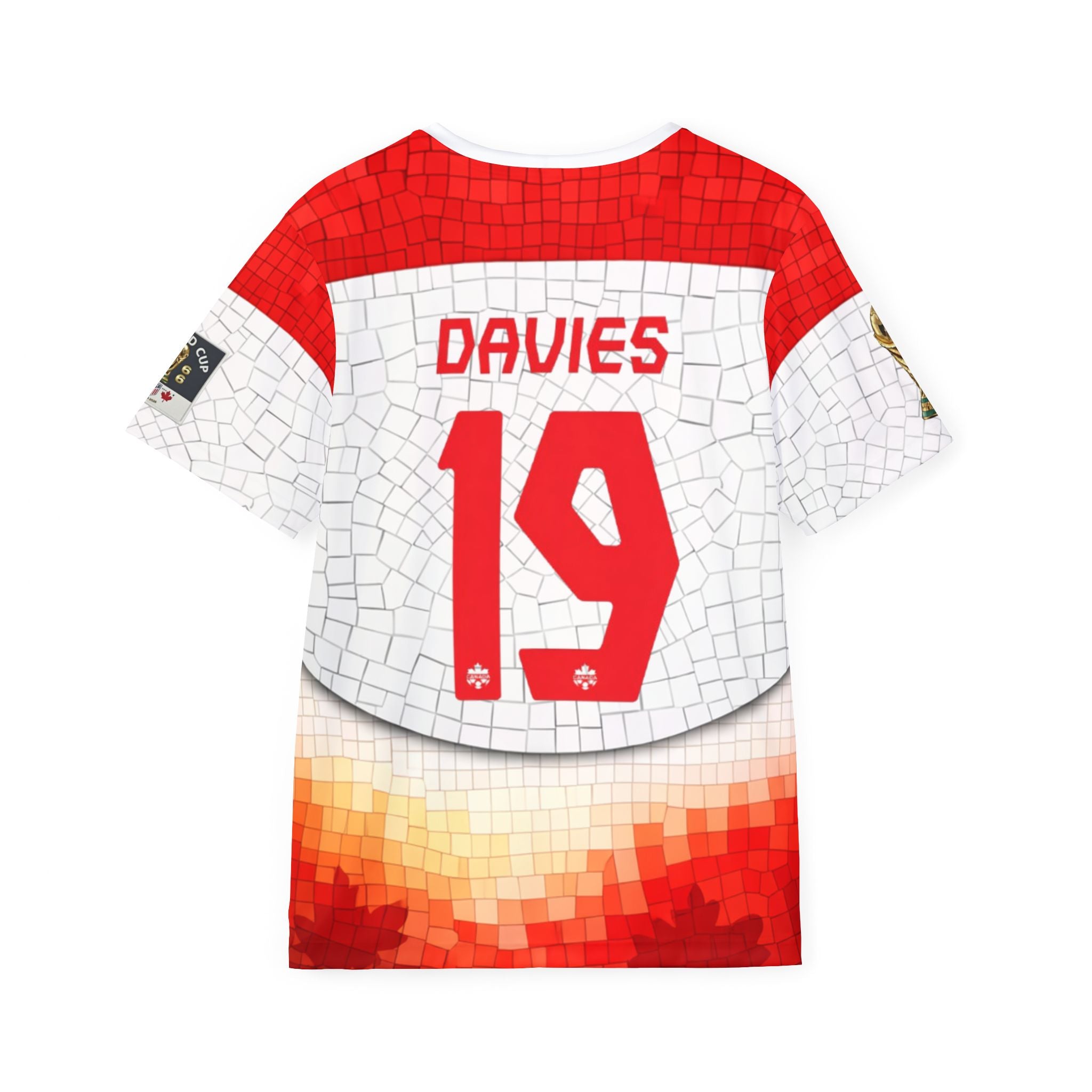 Men's Soccer Jersey — Festive Football Mosaic with Stadium & Snacks AOP