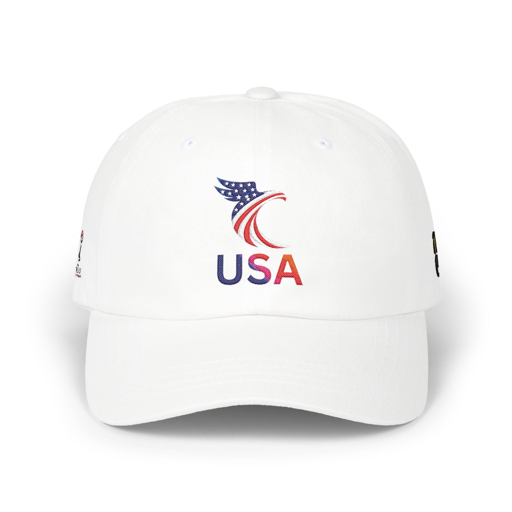 USA Embroidered Dad Cap — American Flag Patriotic Baseball Hat