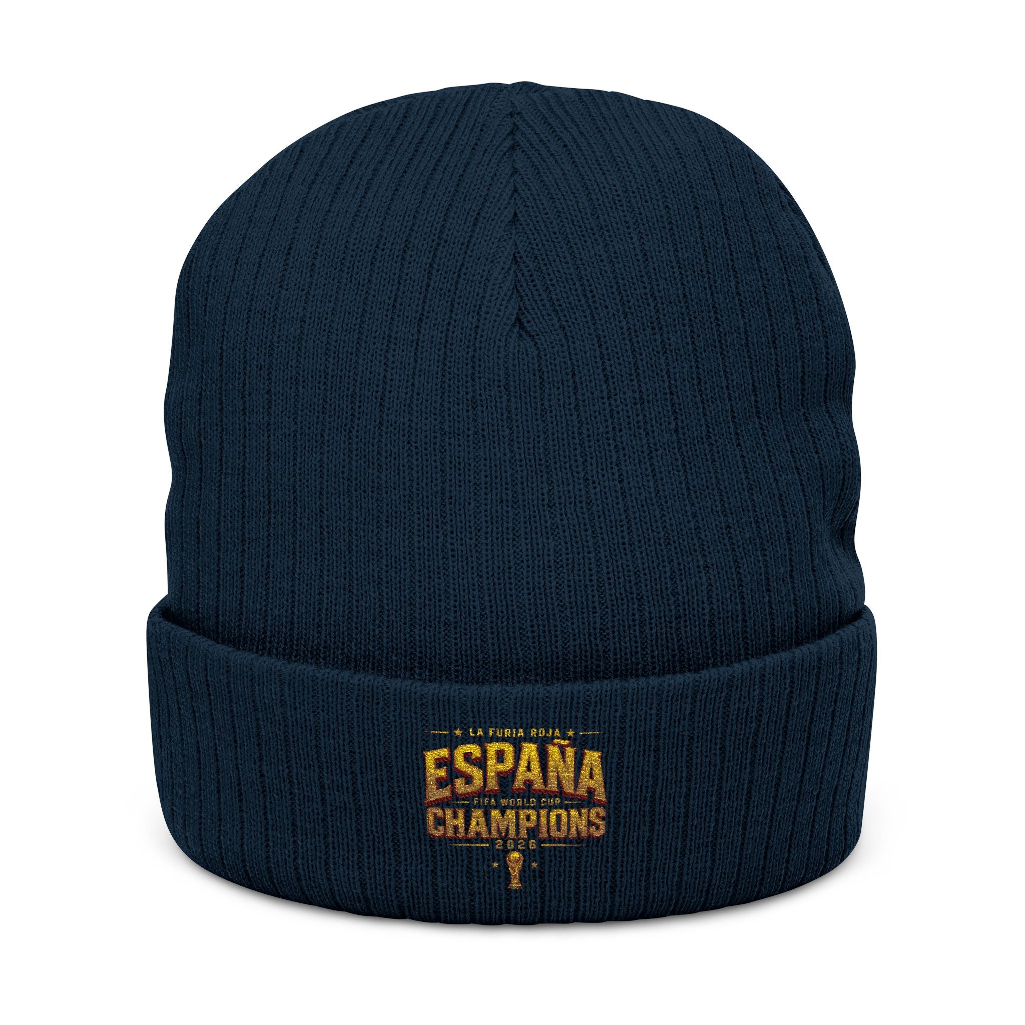 España Champions Embroidered Ribbed Beanie