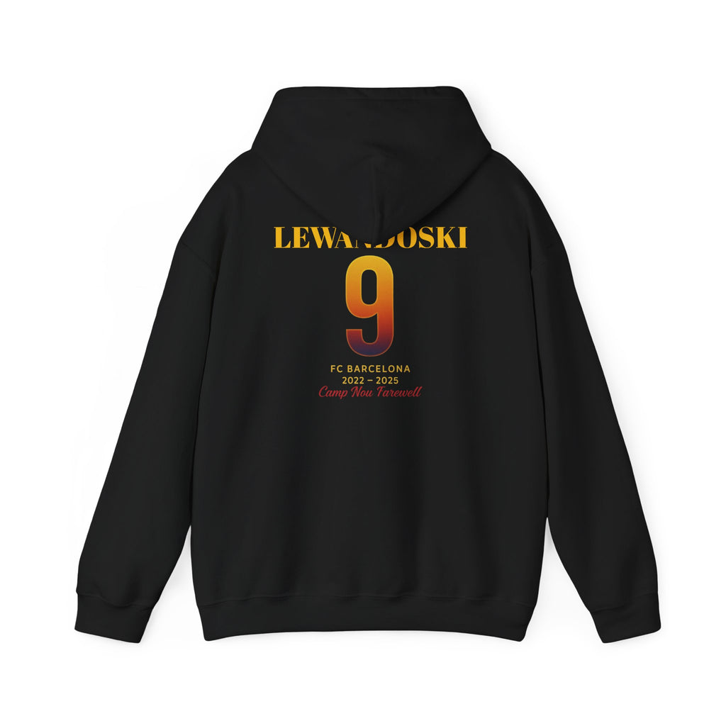 Farewell Lewandowski Number 9 Unisex Hoodie - Perfect for Sports Fans