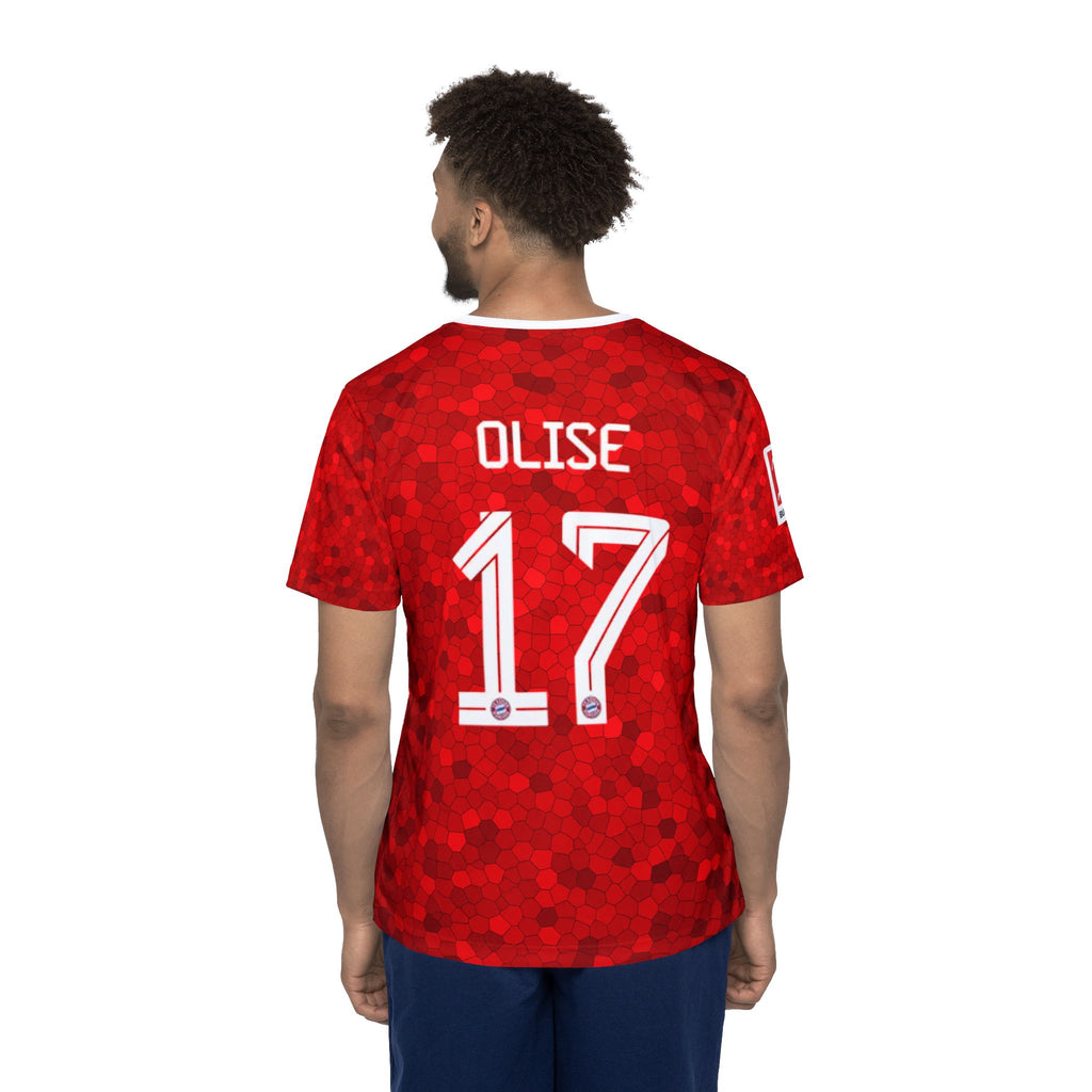 Men's Red Soccer Jersey - Personalized 'Olise 17' Team Kit