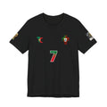 Ronaldo 7 Portugal Jersey Tee | Football Number 7 Soccer Shirt
