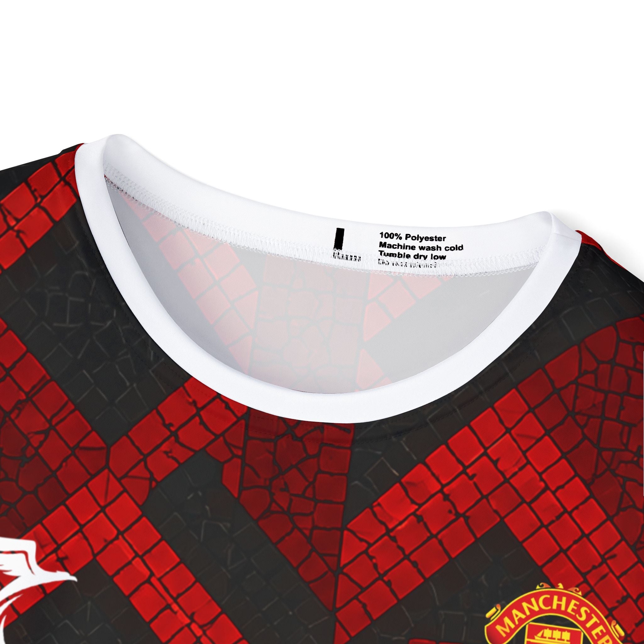 Men's Soccer Jersey - Red Mosaic Bruno Fernandes #8 Replica