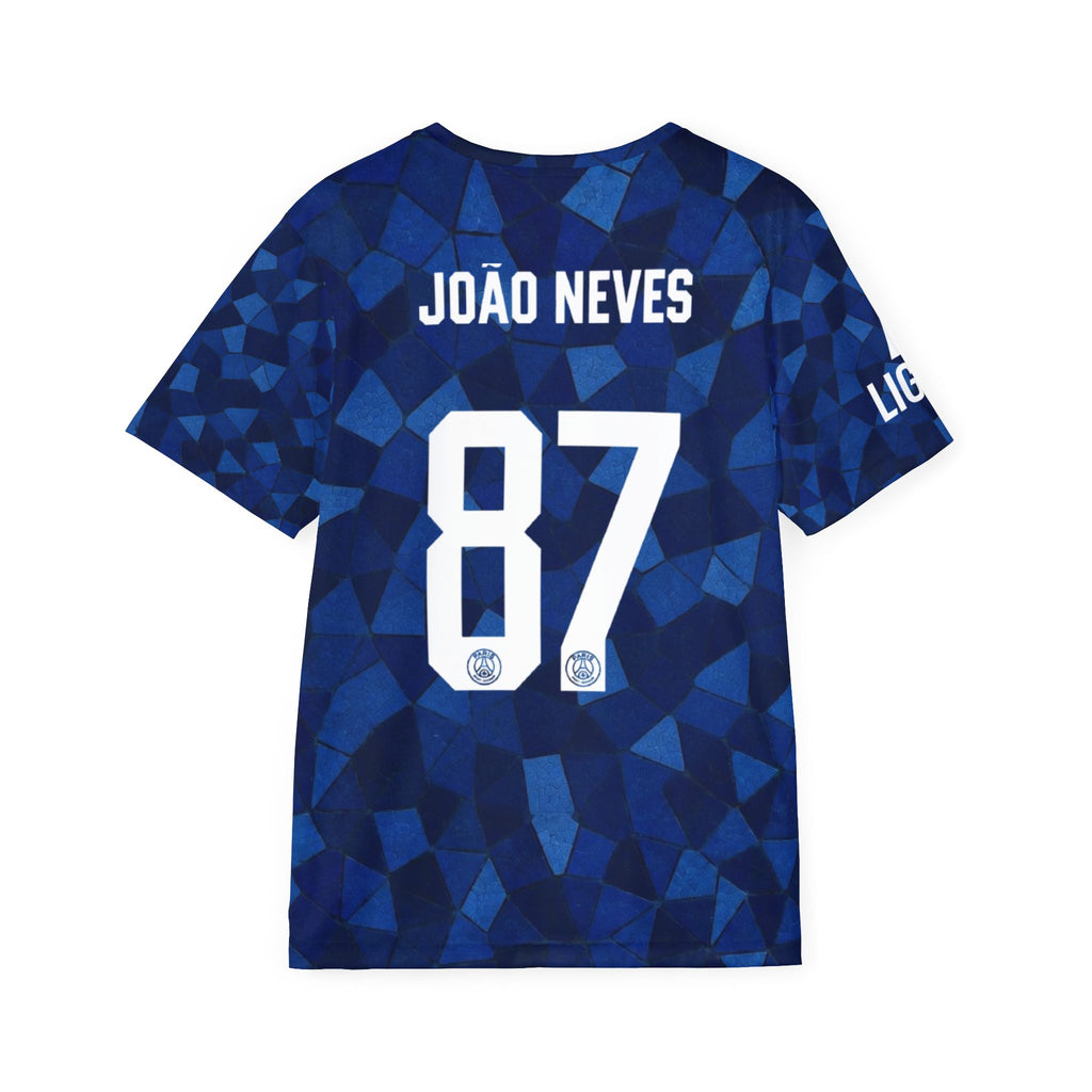 PSG-Inspired Men's Soccer Jersey — Qatar Airways Design, Custom Name & Number