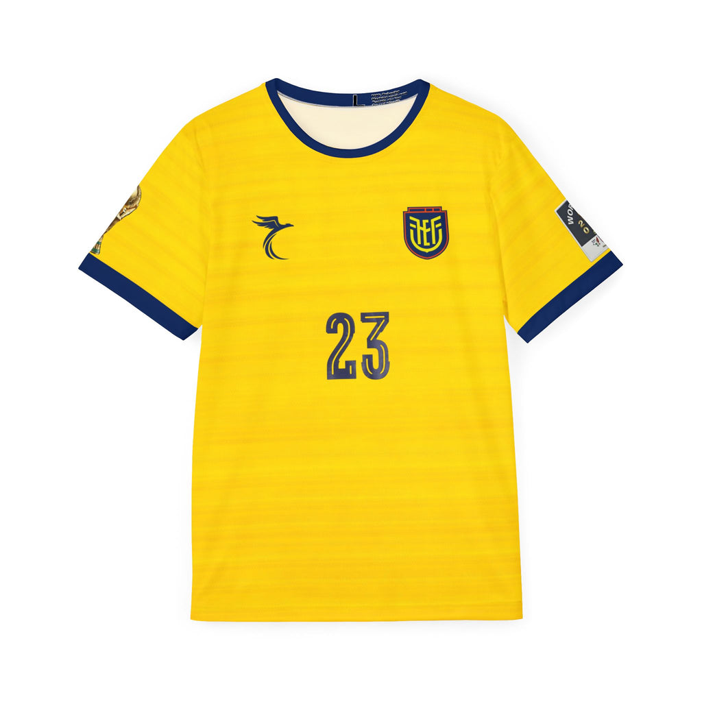 Soccer Jersey — Yellow "Caicedo 23" Team Shirt
