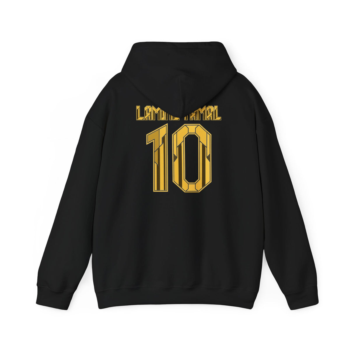 Lamine Yamal #10 Kopa Trophy hoodie in black and gold