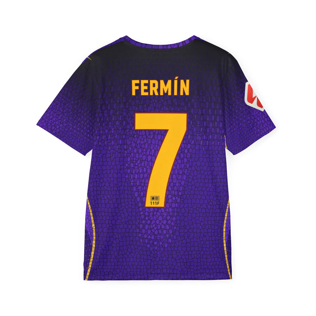 Fermín #7 Barcelona Purple Soccer Jersey — Personalized "FERMÍN 7" Sports Shirt