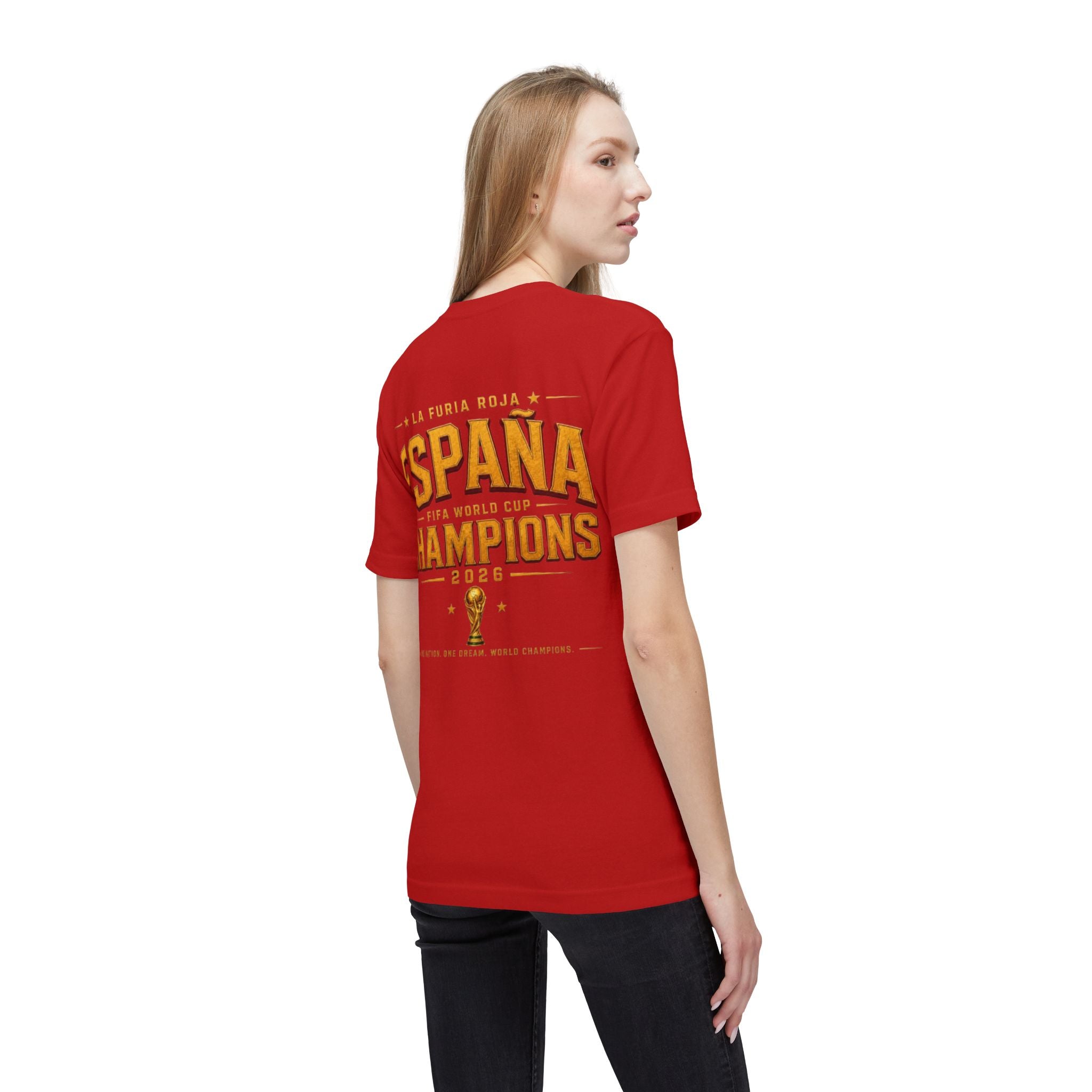 España Champions T-Shirt — La Furia Roja 2026 World Cup Victory Tee