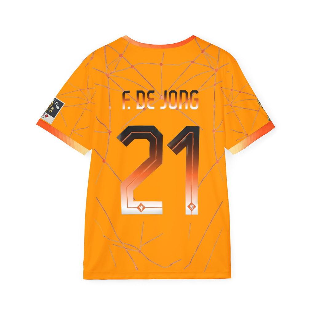 Netherlands Football Jersey — De Jong 21 Men's Soccer Shirt