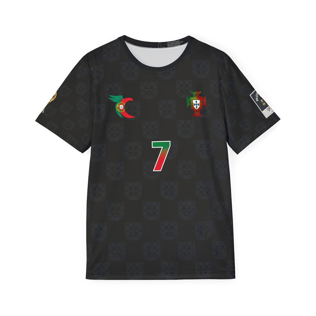 Portugal C.Ronaldo  #7 Black Soccer Jersey — Men’s Football Shirt