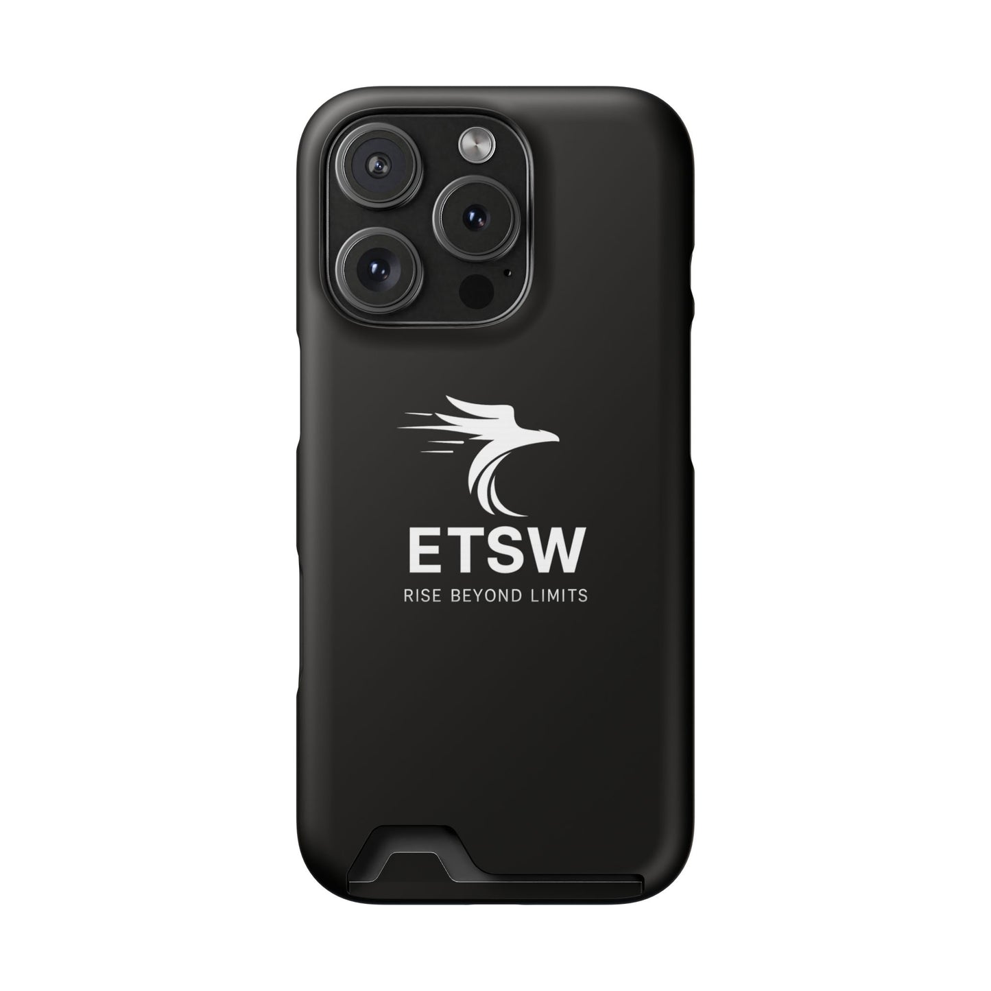 ETSW Logo Phone Case with Card Holder | Slim Protective Wallet Case