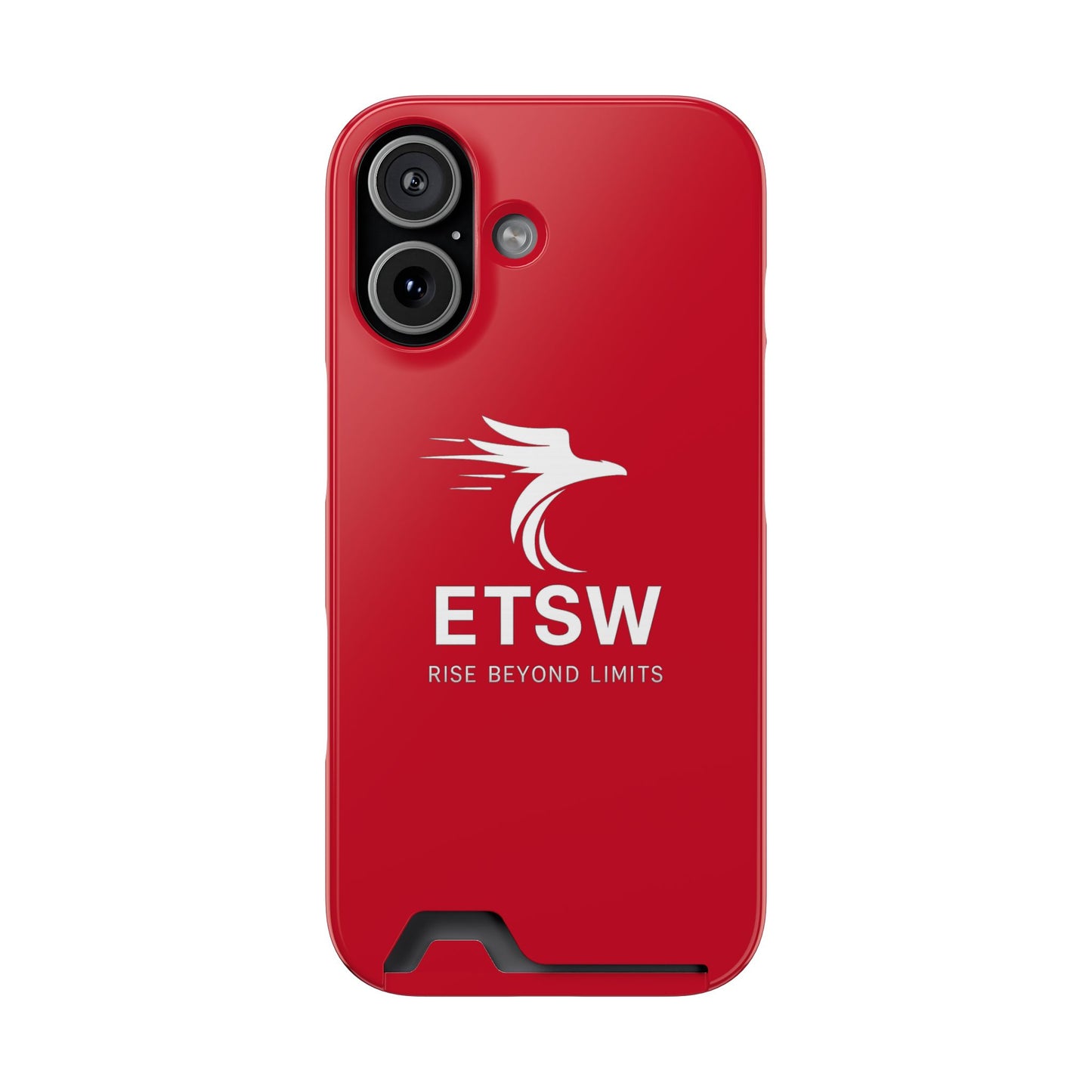 Phone Case with Card Holder — ETSW 'Rise Beyond Limits' Slim Protective Case