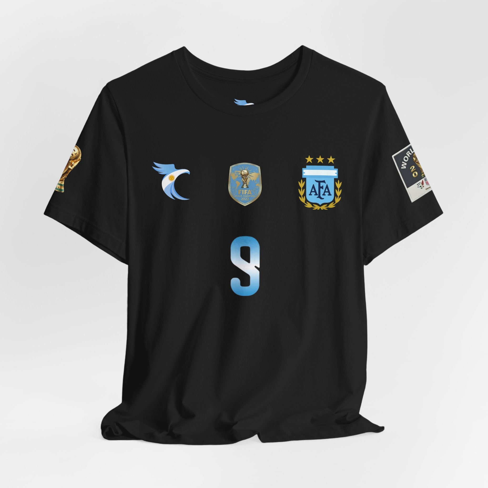 Argentina Alverez #9 Jersey Tee — J. Álvarez #9 Replica Football Shirt