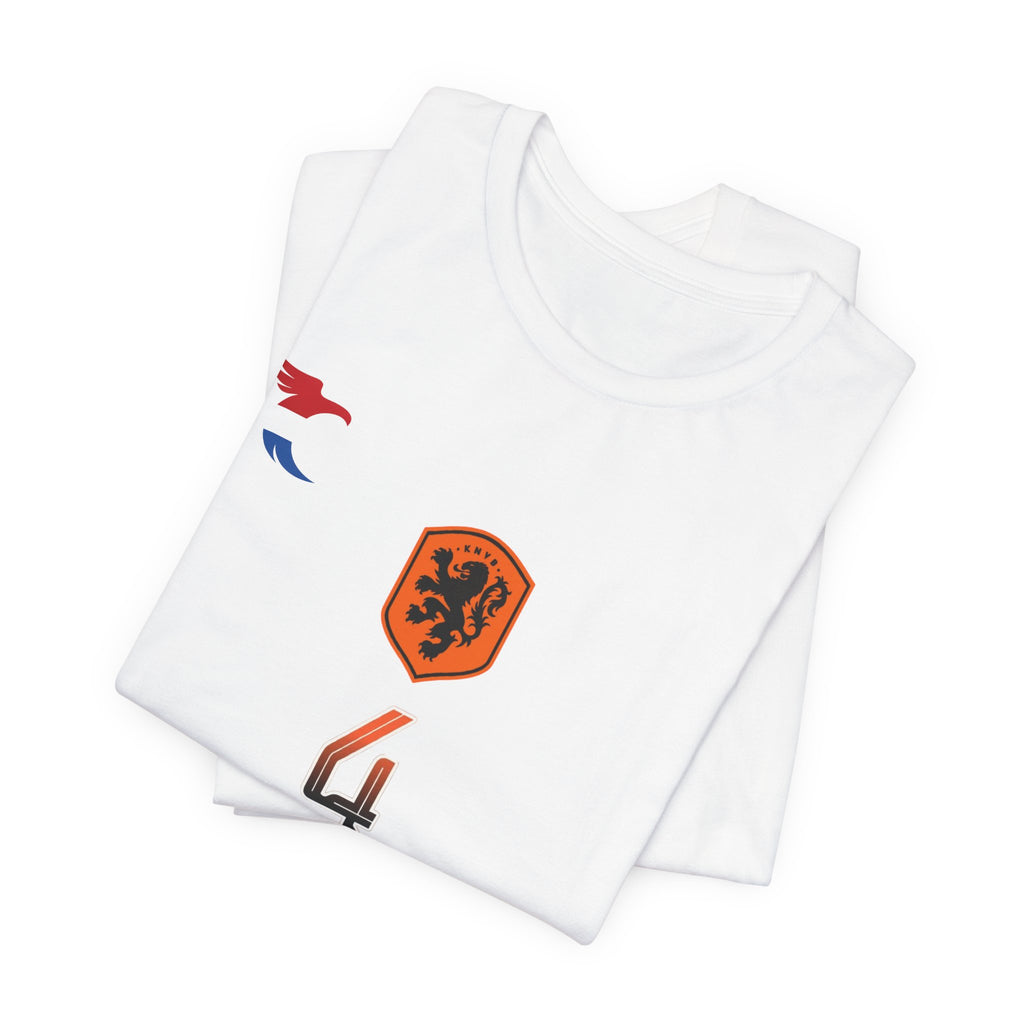 Netherlands Van Dijk Jersey T-Shirt — Heraldic Shield Graphic T‑Shirt