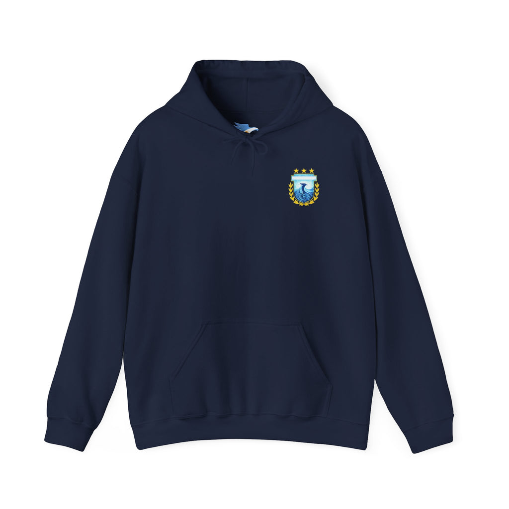 Messi #10 Argentina Light Blue Hoodie — Soccer Jersey Style Pullover