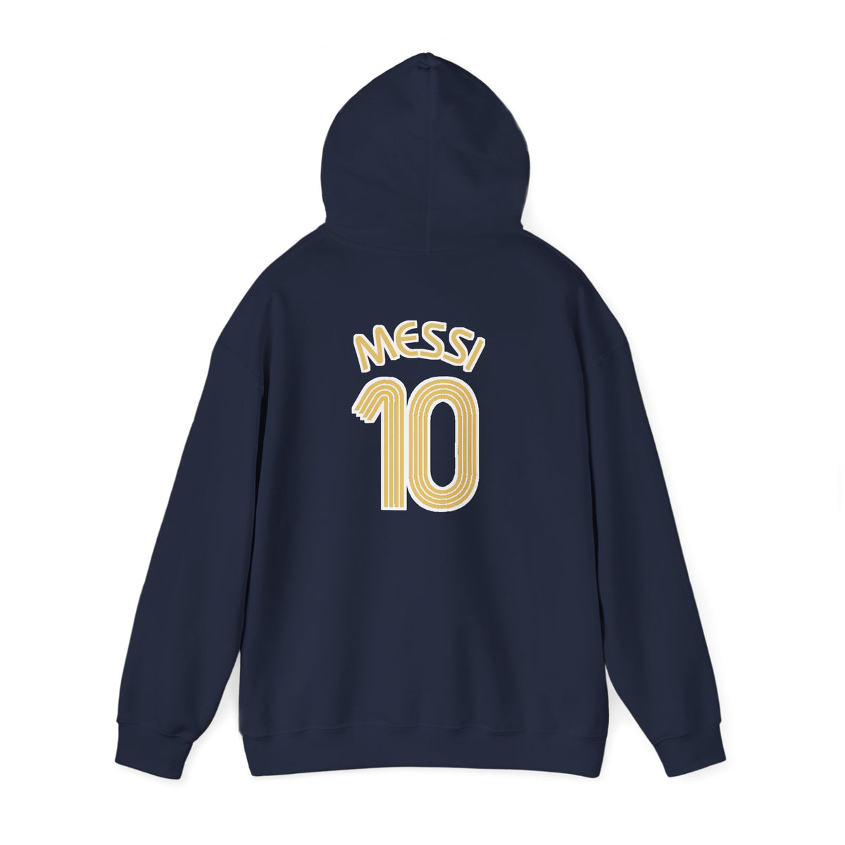 Messi #10 Argentina Light Blue Hoodie — Soccer Jersey Style Pullover