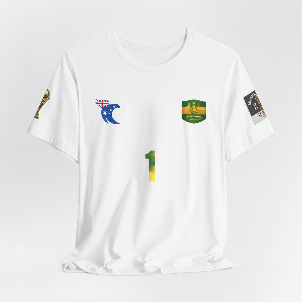 Aussie Matt Ryan Goalkeeper jersey  Tee – Personalized 'Ryan' Number 1 Australia Crest