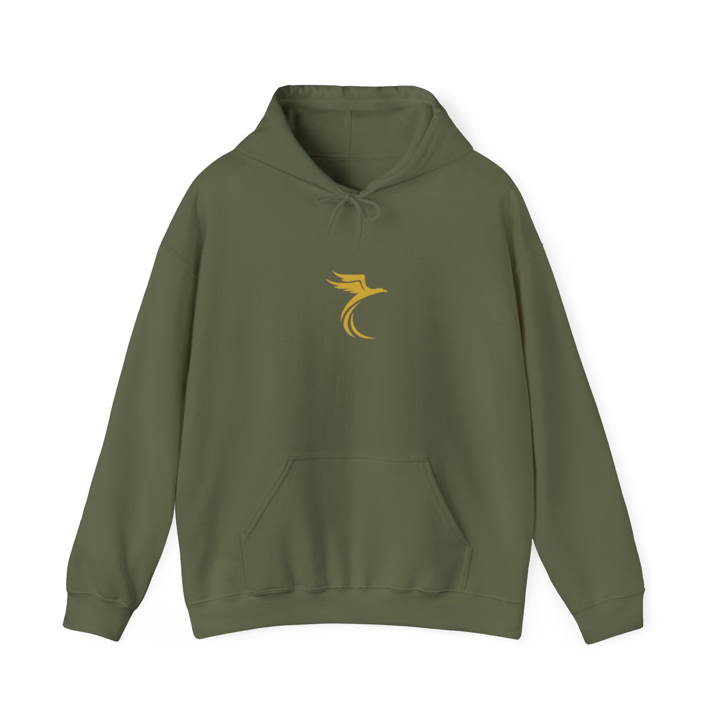 Rise Beyond Limits hoodie | Minimal gold crescent logo sweatshirt