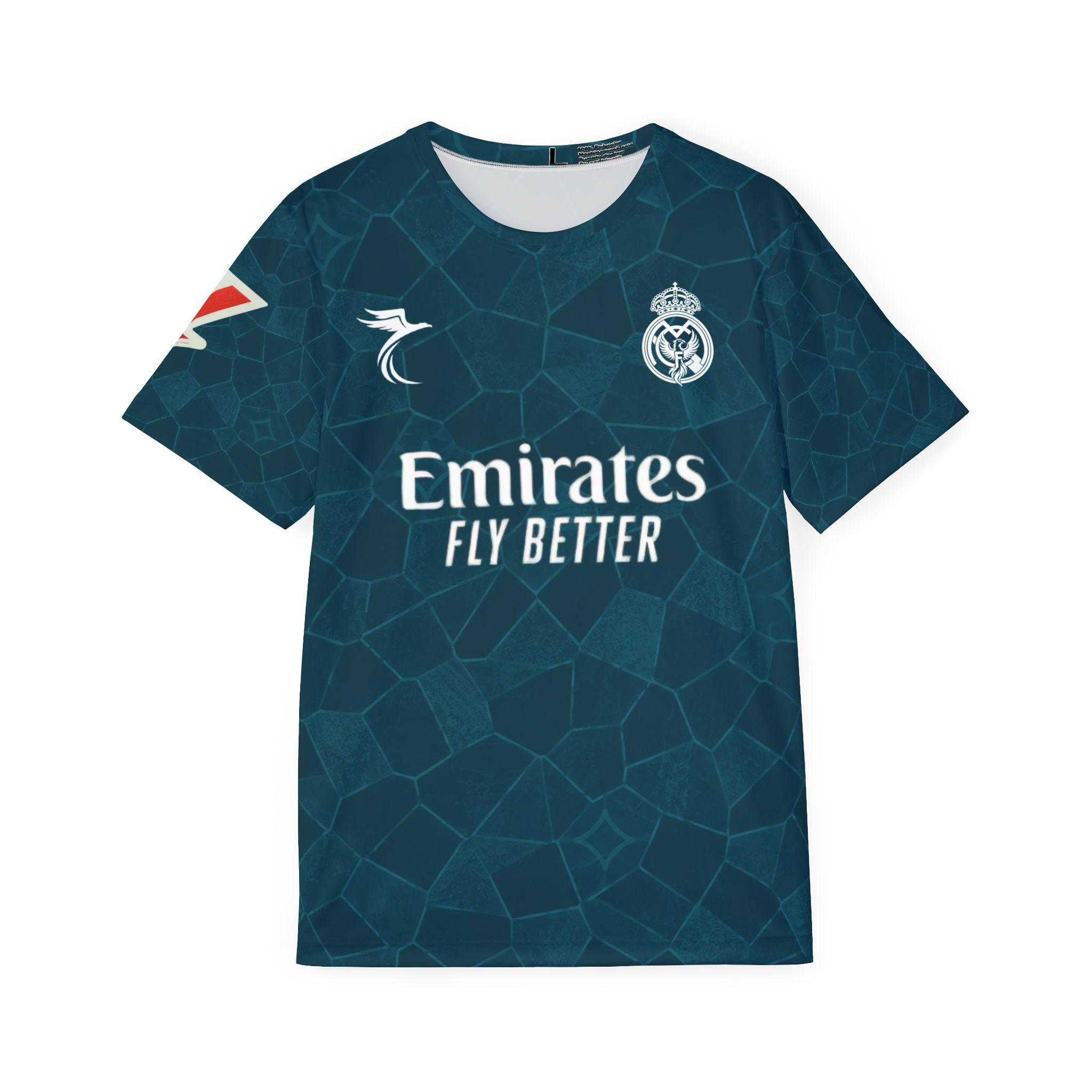 Men's Soccer Jersey – Teal All-Over Print "10 MBAPPÉ" Replica