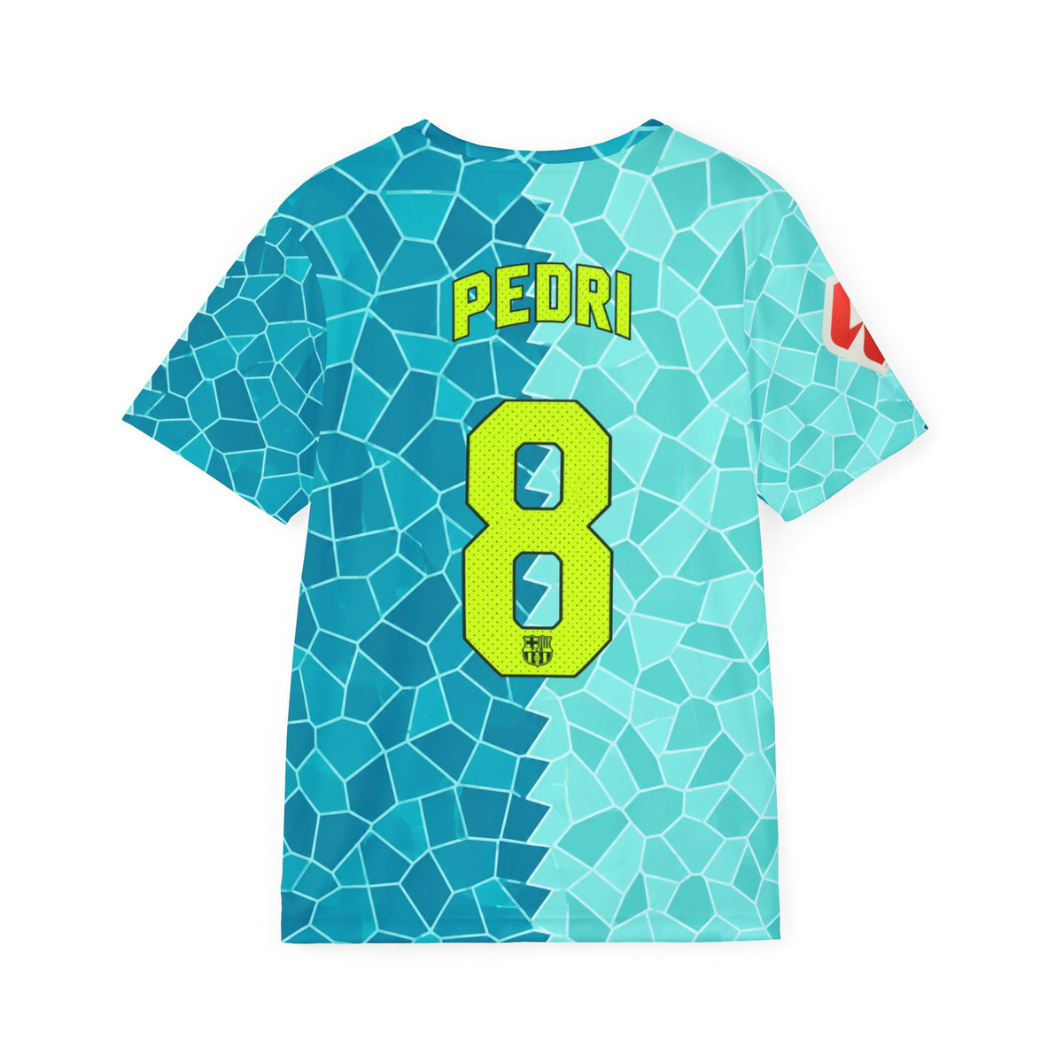 FC Barcelona Mosaic Away Jersey — Pedri #8 Soccer Shirt