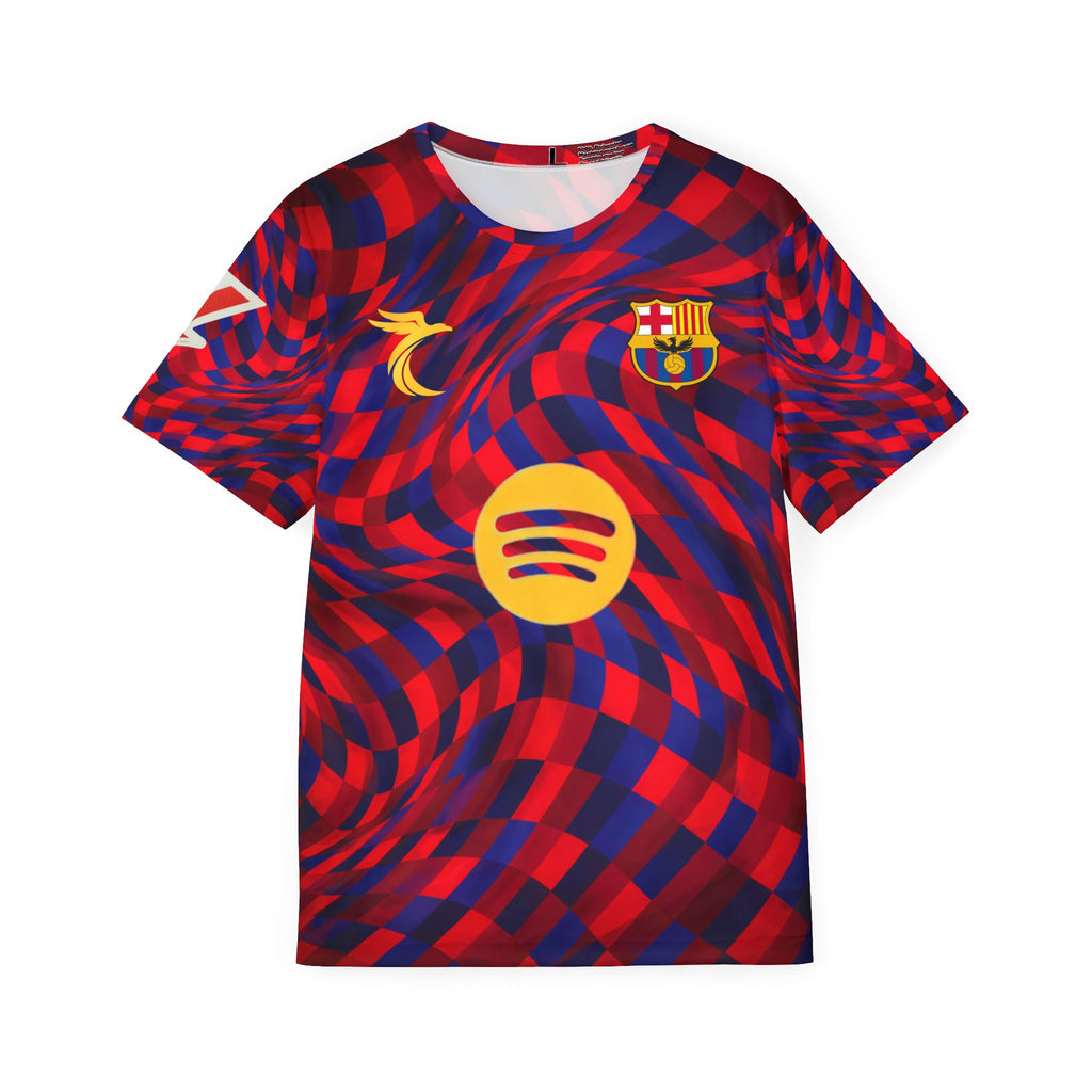 Soccer Jersey — Red/Blue Psychedelic Pedri #8 Football Shirt