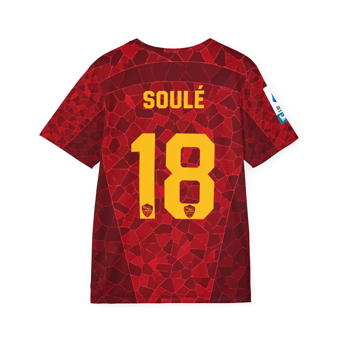 Men's Soccer Jersey — Red Mosaic “Soulé 18” Eurobet Replica