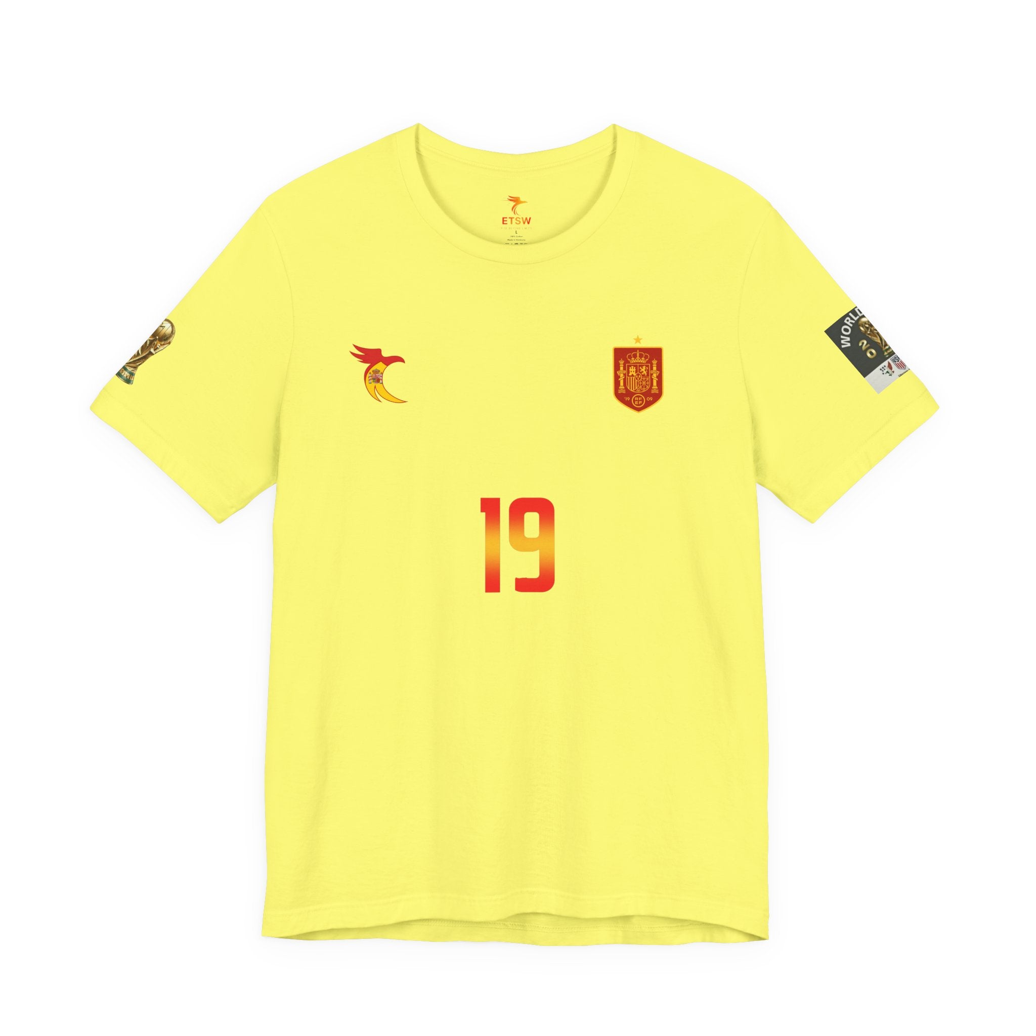 Lamine Yamal #19 World Cup Jersey Tee — Spain Football Fan Shirt