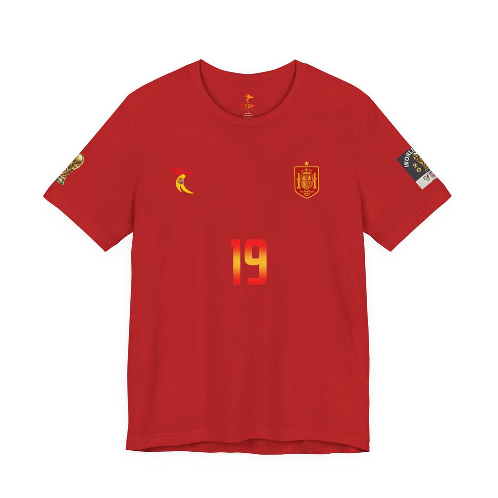 Lamine Yamal #19 World Cup Jersey Tee — Spain Football Fan Shirt