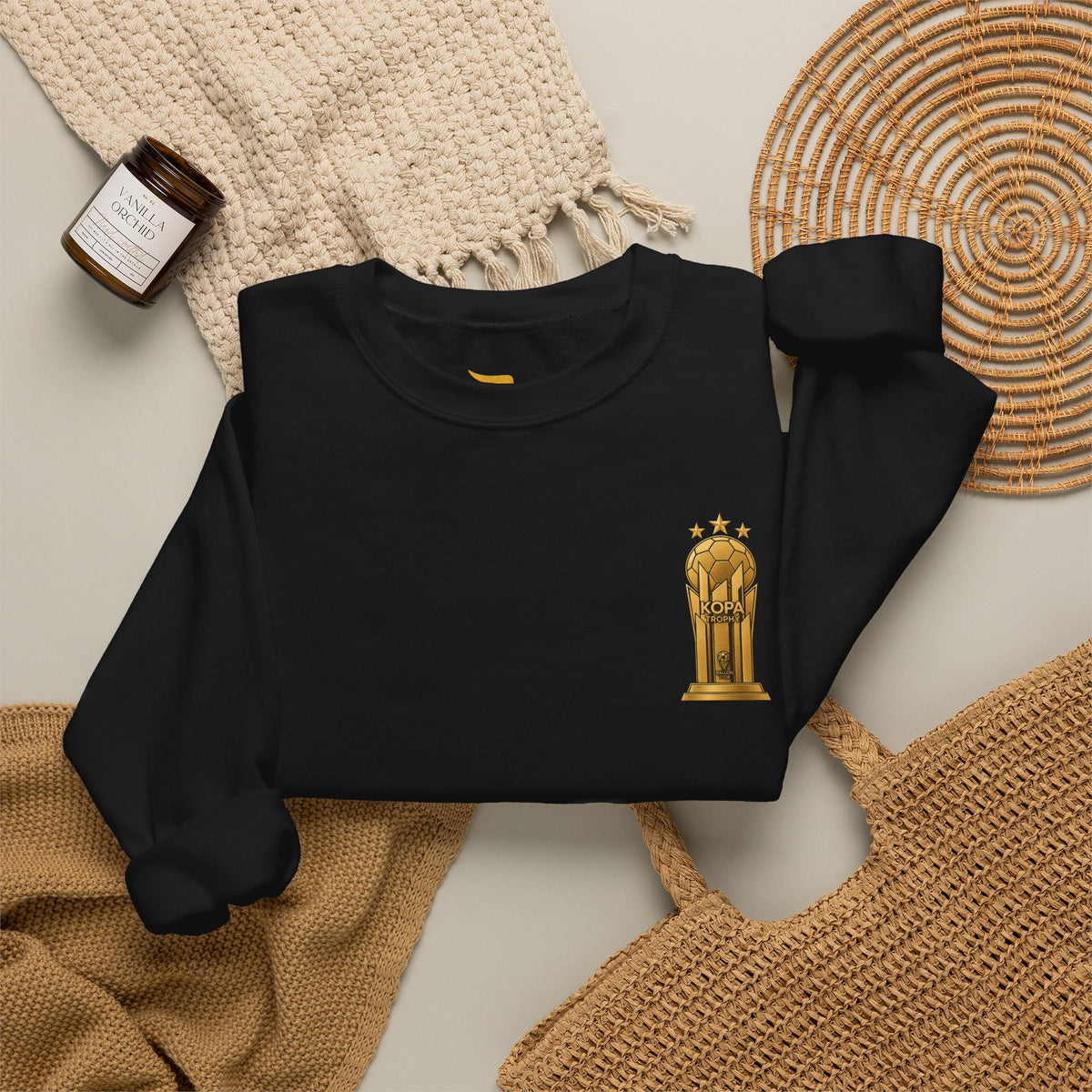 Lamine Yamal #10 soccer crewneck sweatshirt in black