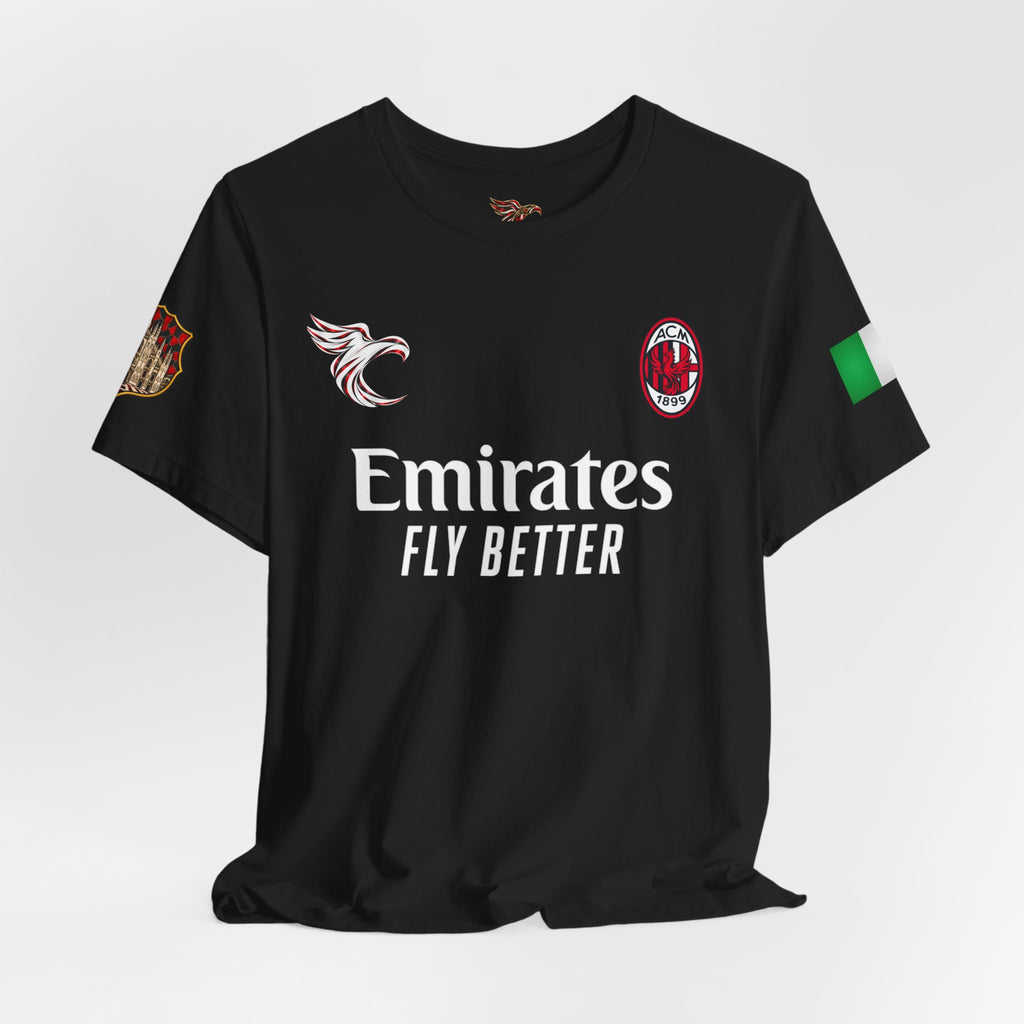 Emirates Fly Better Black Football Jersey T-Shirt