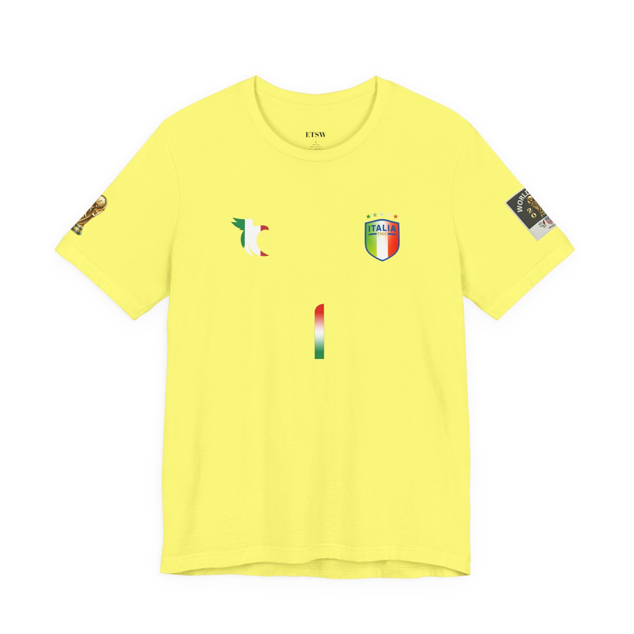 Donnarumma #1 Italy Jersey Tee | Soccer Goalkeeper Shirt