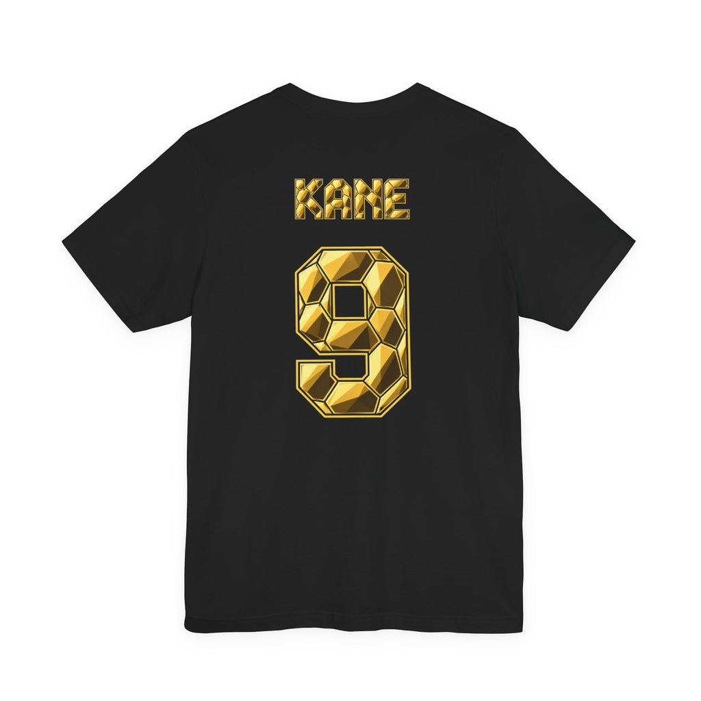 Kane #9 Ballon d'Or soccer jersey-style T-shirt in black
