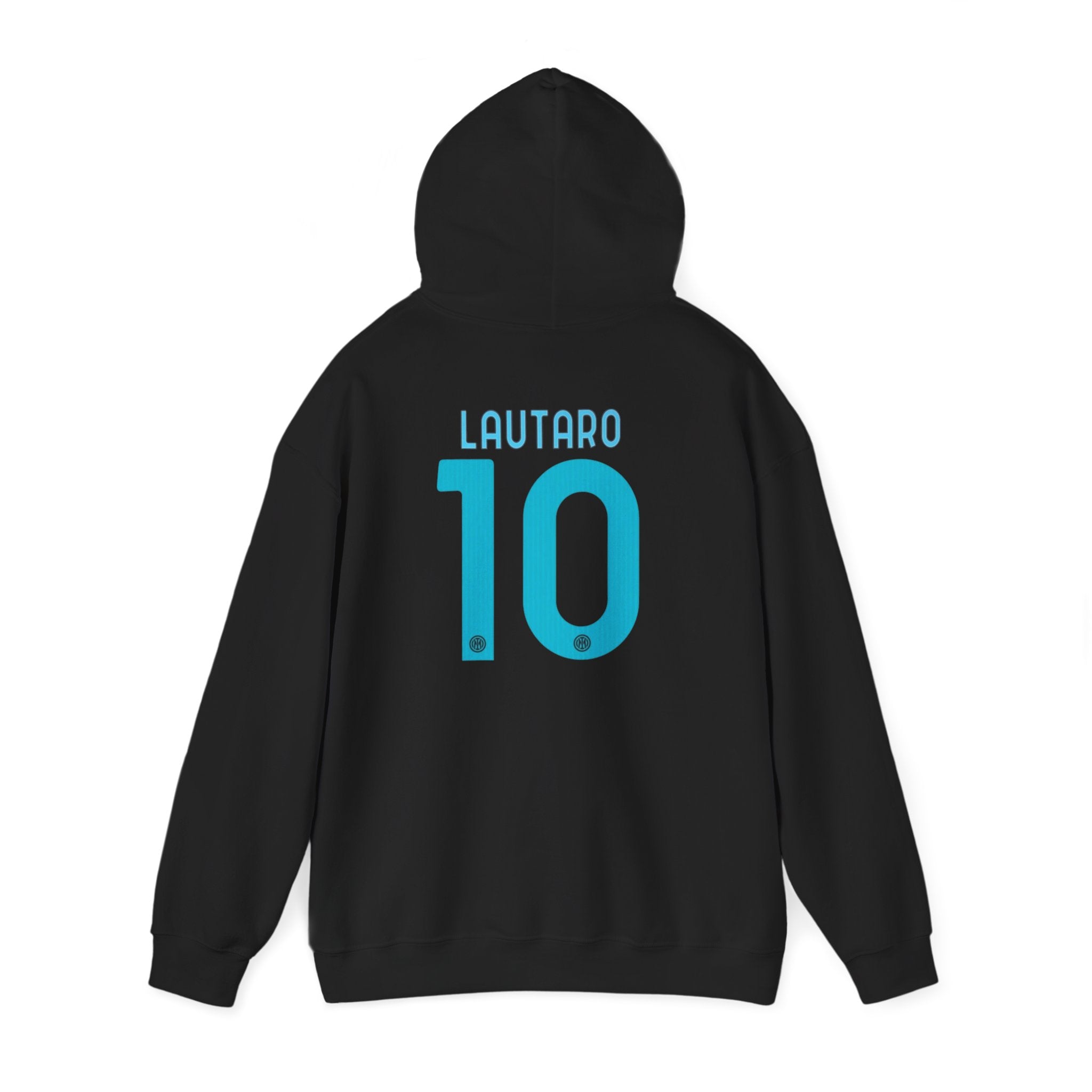 Hoodie — Minimal Club Crest Hoodie with '10' Back Number (Teal)