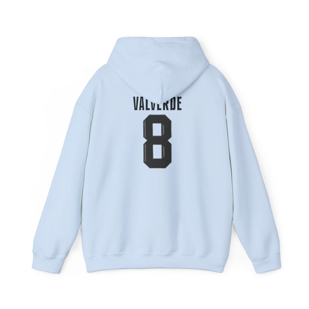 Hoodie - Personalized "Valverde 8" Soccer Crest Hooded Sweatshirt