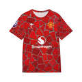 Men's Soccer Jersey - Red Mosaic Bruno Fernandes #8 Replica