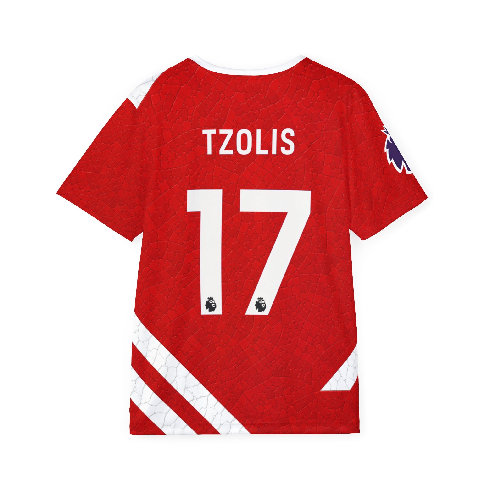 Arsenal Red Team Jersey — Tzolis #17 Men’s Soccer Shirt
