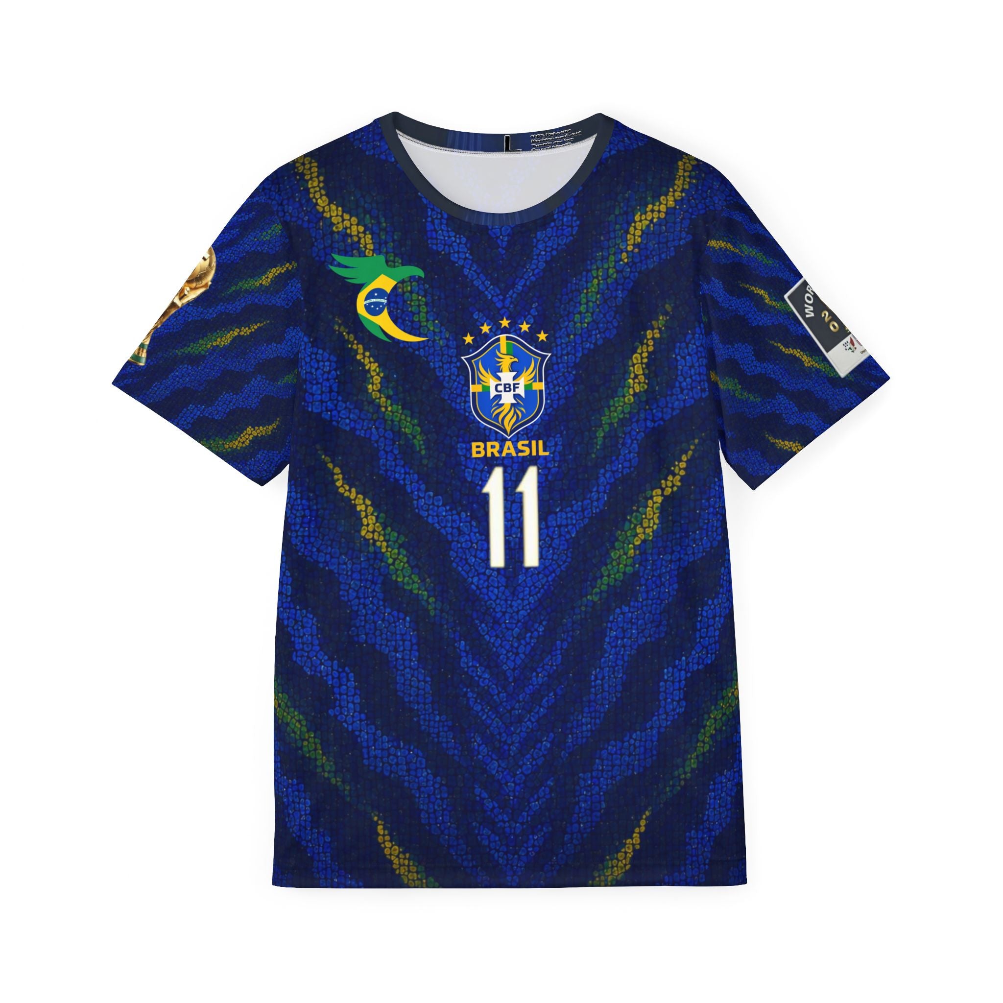 Brazil Raphinha Soccer Jersey — Number 11 All-Over Print