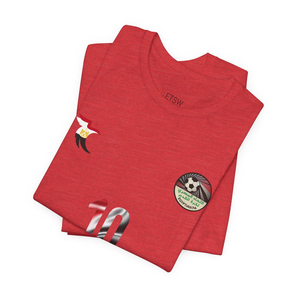 Salah #11 Egypt World Cup Soccer Jersey Tee | Football Number Back Print
