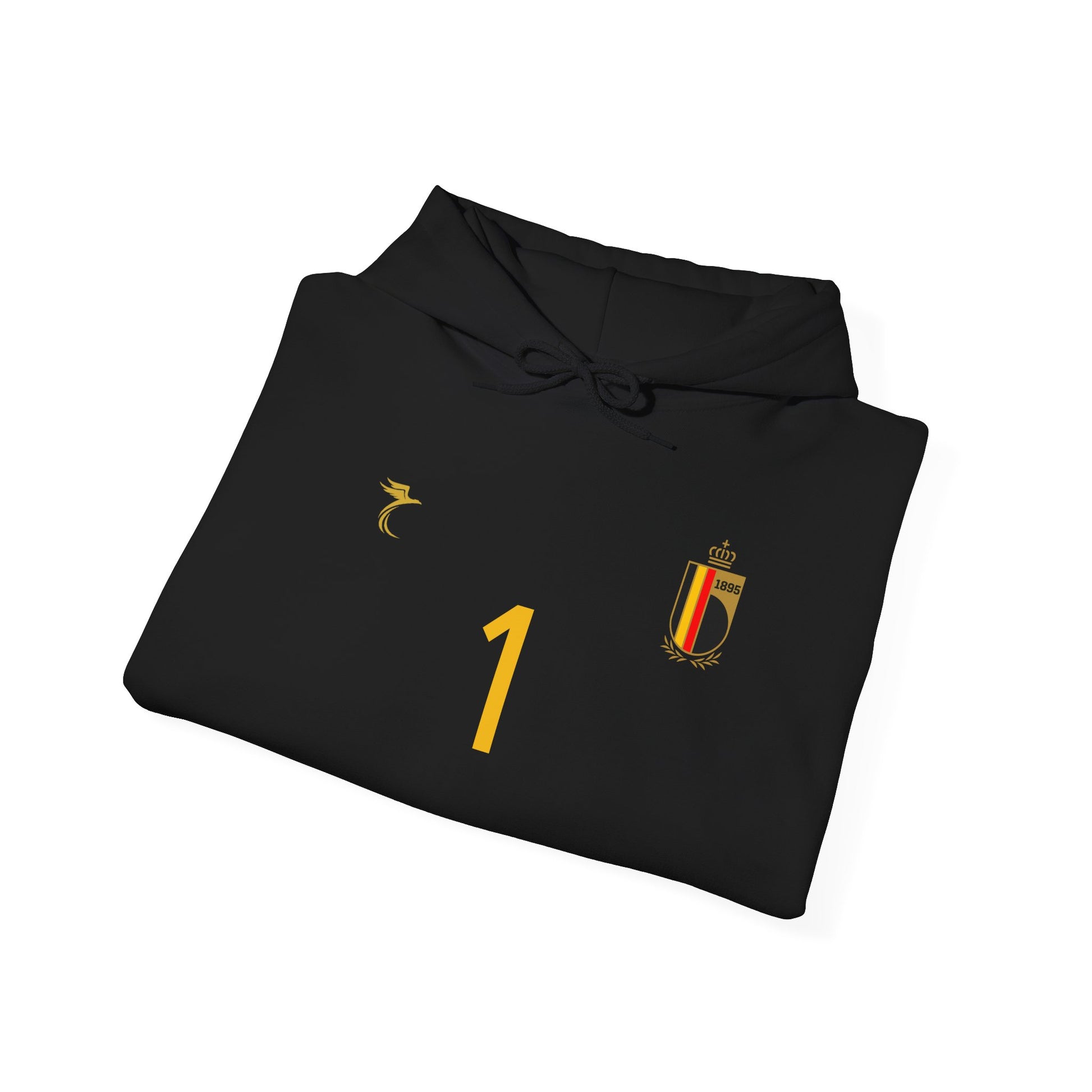 Belgium Courtois Sporty Unisex Hoodie, Casual Wear for Fans, Game Day Apparel image 3