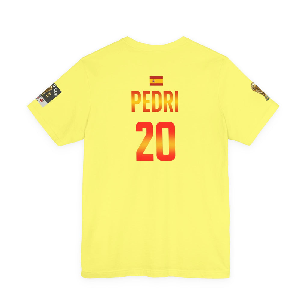 PEDRI 20 Soccer Jersey T-Shirt | Spain Football Name Number Tee