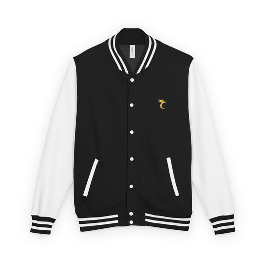 Gold Pheonix Embroidered Letterman Jacket