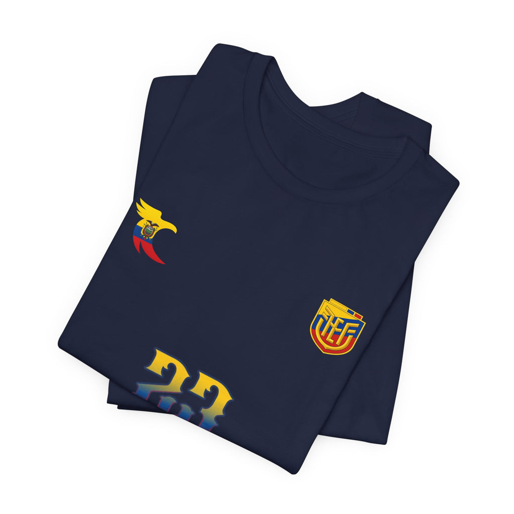 Caicedo Ecuador Soccer Jersey T‑Shirt — Custom Name & Number (23)